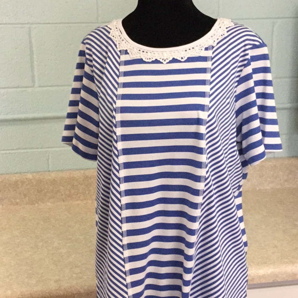 Alfred Dunner stripped shirt.  NWOT